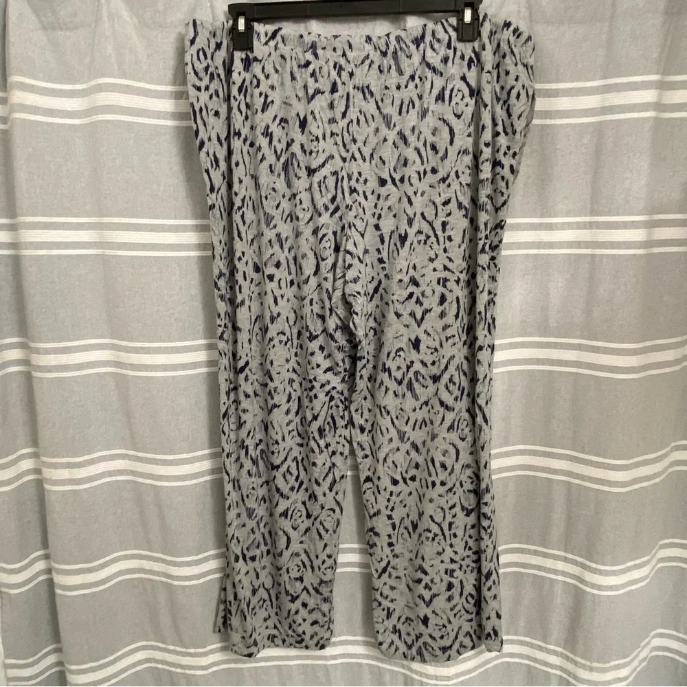 SOMA / Gray & Blue Print Soft Cool Nights PJ Pants Size XXL - Picture 3 of 10